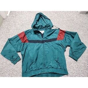 Wilson Hooded Jacket Green "The Thomas E. Wilson Collection" Mens Large Zip VTG